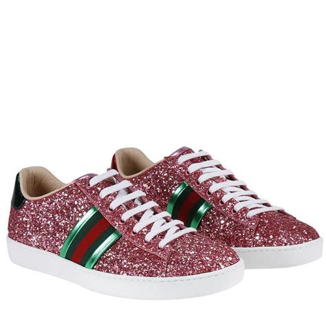 gucci glitter sneakers pink|gucci glitter web sneakers.